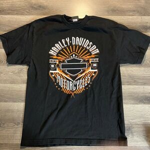 Harley Davidson T Shirt Fits Medium Buford Georgia Ride Free Eagle Motorcycles